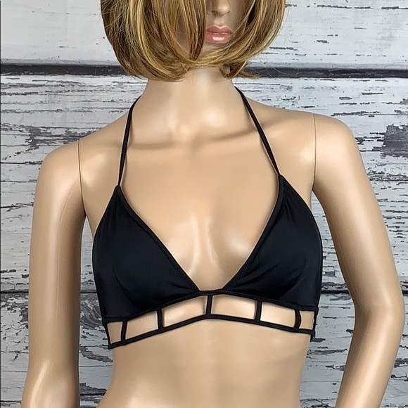 Victoria S Secret Swim Victorias Secret Caged Black Bikini Top